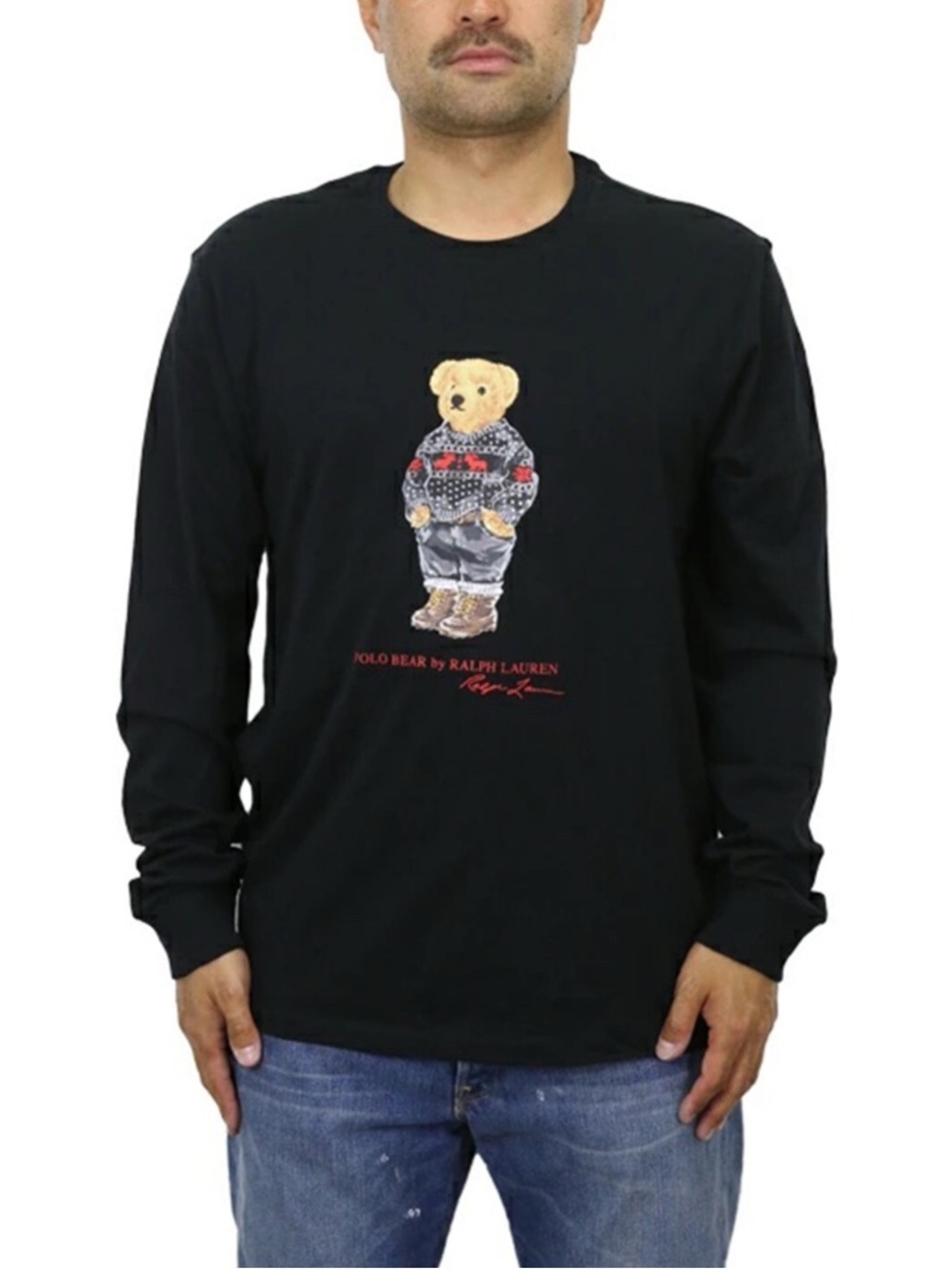 POLO RALPH LAUREN  Men’s Polo Ralph Lauren Holiday Polo Bear Long-Sleeve Shirt